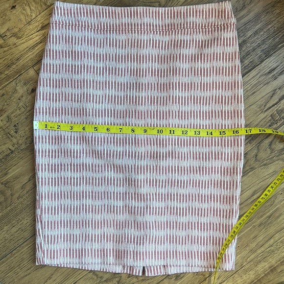Loft Woven Pencil Skirt Mauve Pink Stretchy 2 - Picture 8 of 9